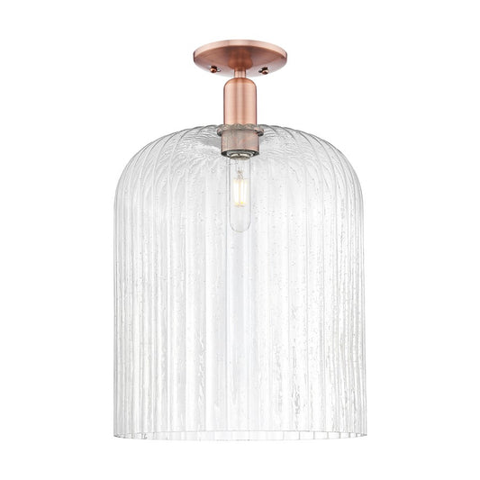 Innovations Bridal Veil 1Lt 12" Semi-Flush, Copper/Seed - 716-1C-AC-G559-12SDY