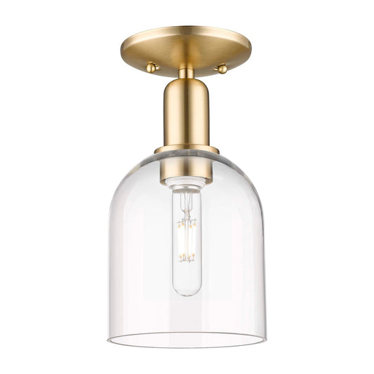 Innovations Bella 6in 1-Light Semi-Flush Mount | Industrial Champagne Bronze Steel and Clear Glass | Entryway & Hallway | 5.5 x | Model 716-1C-CB-G558-6CL