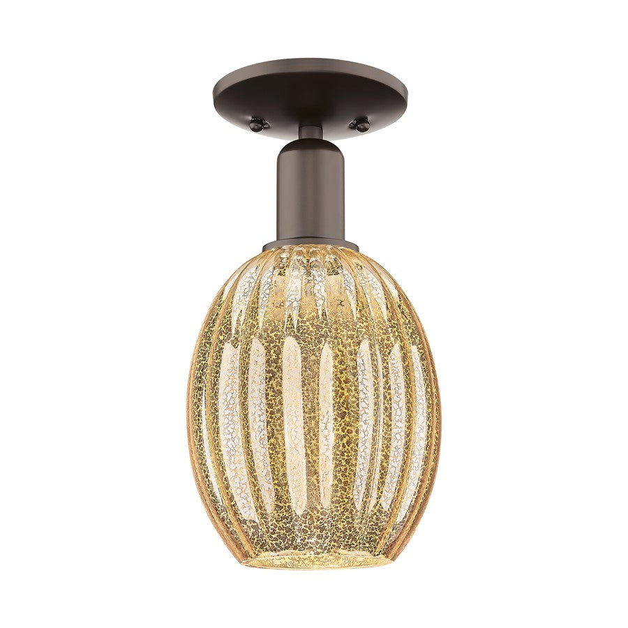 Innovations Preston 1Lt 6" Bulb Semi-Flush, OB/Mercury - 716-1C-OB-G459-6ME