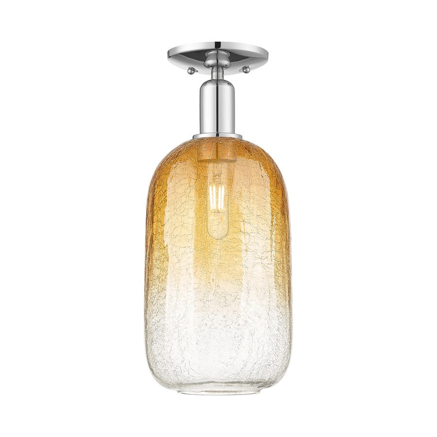 Innovations Brookhaven Cloche 1Lt 7" Semi-Flush, Chrome/AM - 716-1C-PC-G482-7AM
