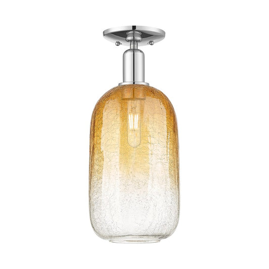 Innovations Brookhaven Cloche 1Lt 7" Semi-Flush, Chrome/AM - 716-1C-PC-G482-7AM