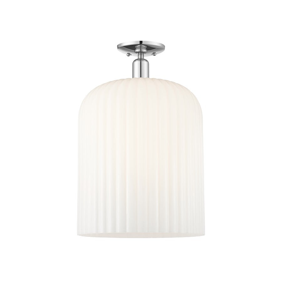 Innovations Bridal Veil 1Lt 12" Semi-Flush, CH/GW - 716-1C-PC-G559-12GWH
