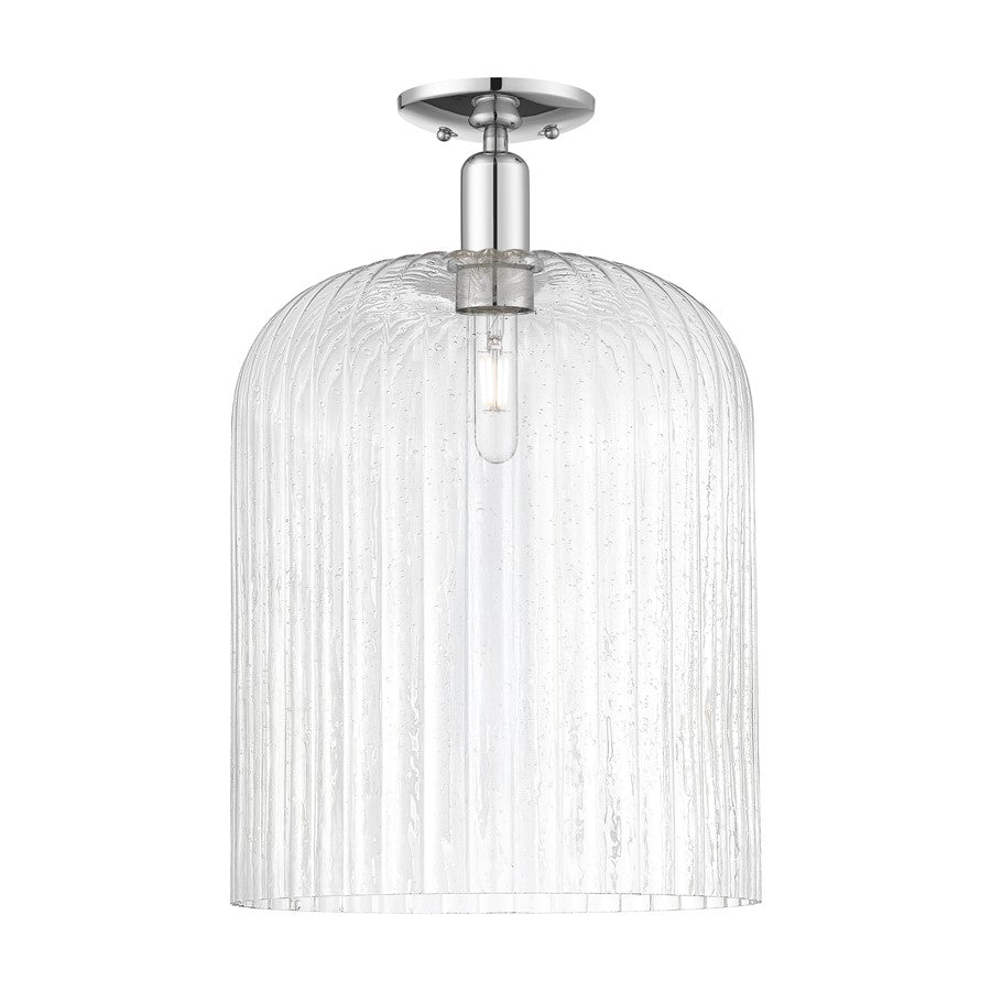 Innovations Bridal Veil 1Lt 12" Semi-Flush, Chrome/Seed - 716-1C-PC-G559-12SDY