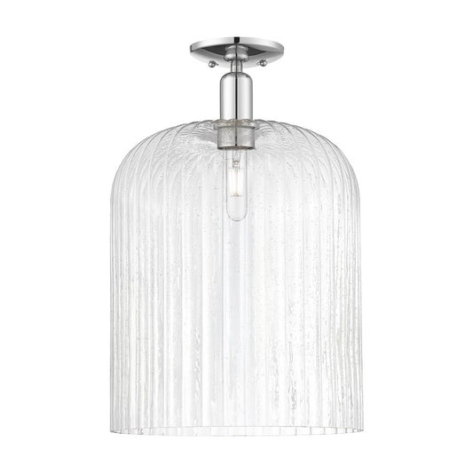 Innovations Bridal Veil 1Lt 12" Semi-Flush, Chrome/Seed - 716-1C-PC-G559-12SDY