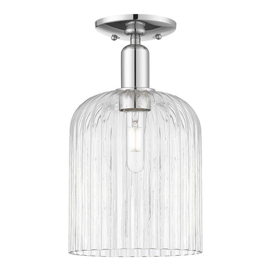 Innovations Bridal Veil 1Lt 8" Semi-Flush, Chrome/Clear - 716-1C-PC-G559-8CL