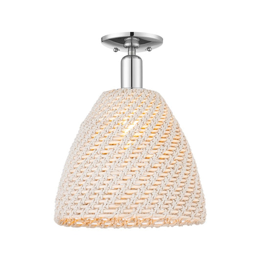 Innovations NB Dome 1Lt 12" Semi-Flush, CH/NF - 716-1C-PC-NBD-12-NAT