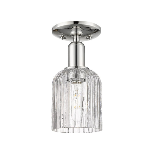 Innovations Bridal Veil 1Lt 5" Semi-Flush, PN/Clear - 716-1C-PN-G559-5CL