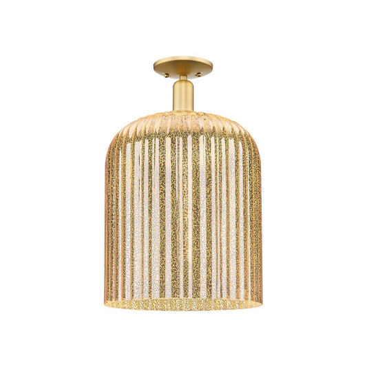 Innovations Bridal Veil 1Lt 12" Semi-Flush, Gold/Mercury - 716-1C-SG-G559-12ME