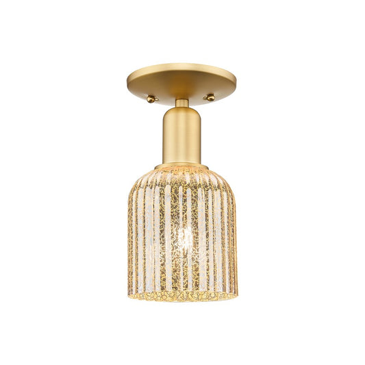 Innovations Bridal Veil 1Lt 5" Semi-Flush, Gold/Mercury - 716-1C-SG-G559-5ME
