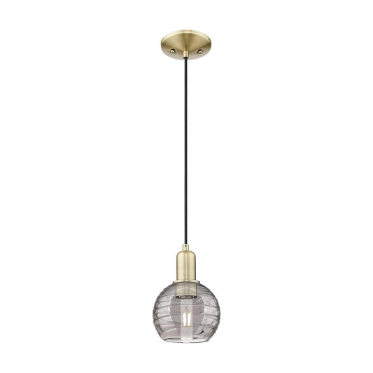 Innovations Athens DS 1Lt 6" Cord Mini Pendant, AB/SDS - 716-1P-AB-G1213-6SM