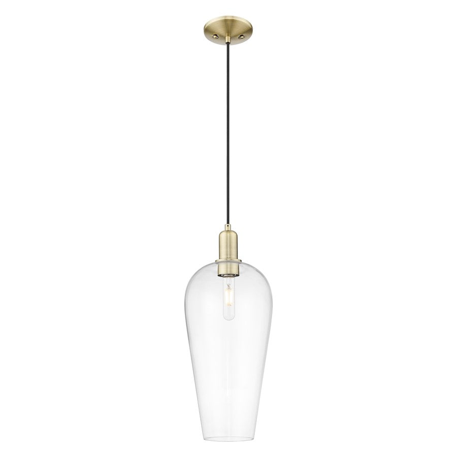 Innovations Chelsea 1Lt 8" Cord Mini Pendant, AB/Clear - 716-1P-AB-G456-8CL