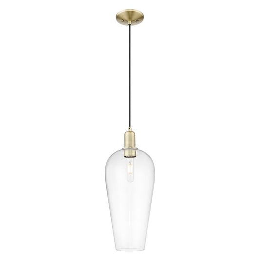 Innovations Chelsea 1Lt 8" Cord Mini Pendant, AB/Clear - 716-1P-AB-G456-8CL