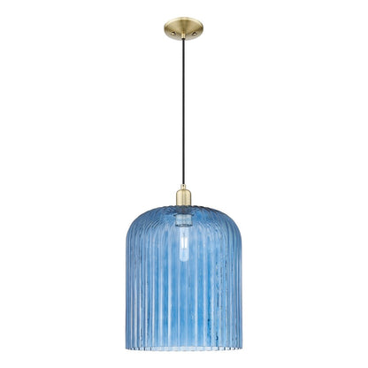 Innovations Bridal Veil 1Lt 12" Cord Mini Pendant, AB/Blue - 716-1P-AB-G559-12BL