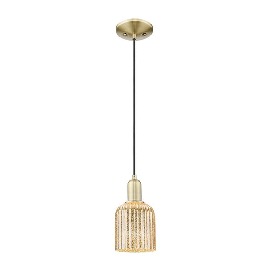 Innovations Bridal Veil 1Lt 5" Cord Mini Pendant, AB/MC - 716-1P-AB-G559-5ME