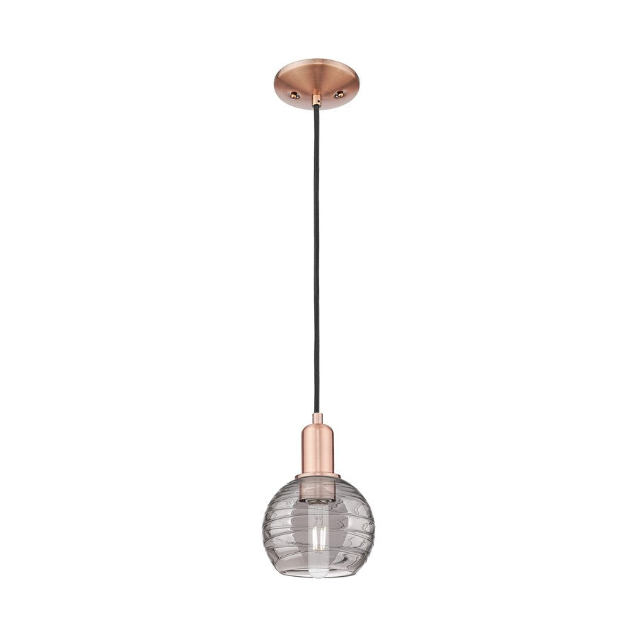 Innovations Athens DS 1Lt 6" Cord Mini Pendant, CP/SDS - 716-1P-AC-G1213-6SM