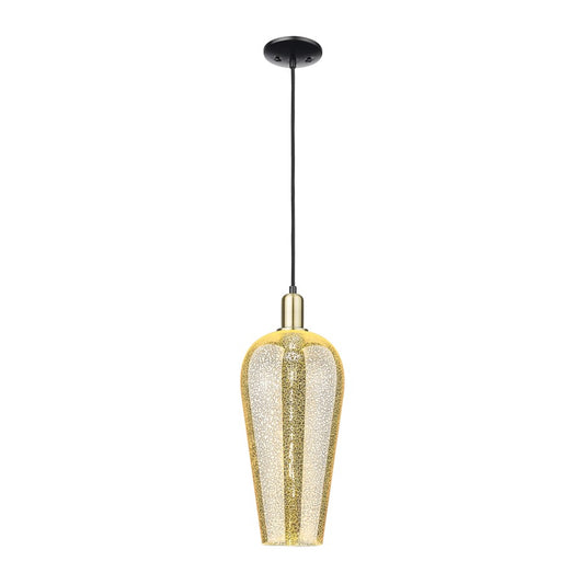 Innovations Chelsea 1Lt 8" Cord Mini Pendant, BKBS/Mercury - 716-1P-BAB-G456-8ME