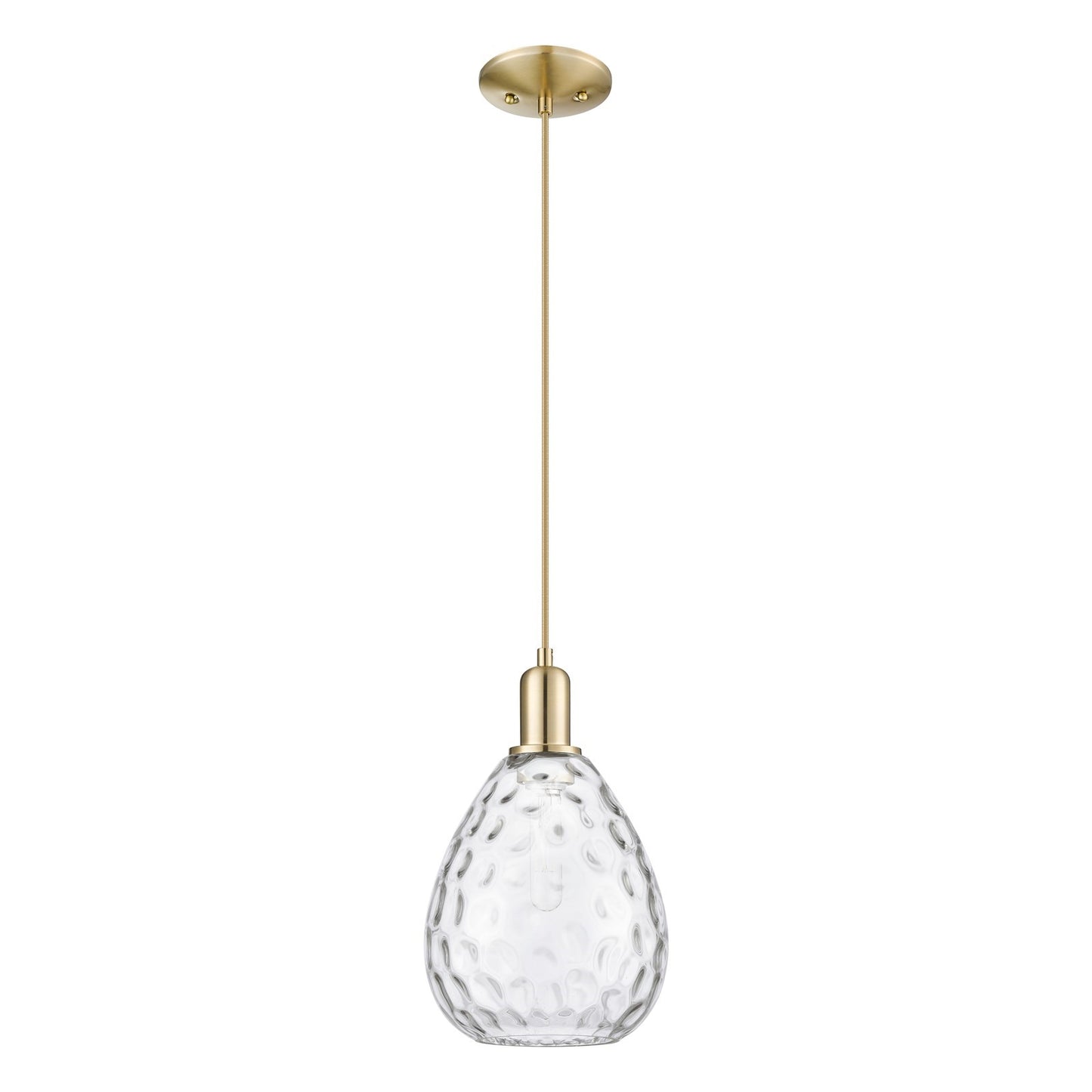 Innovations Waverly 8in 1-Light Mini Pendant | Industrial Champagne Bronze Steel and Clear Glass | Kitchen Island & Dining Room | 8 | Model 716-1P-CB-G372