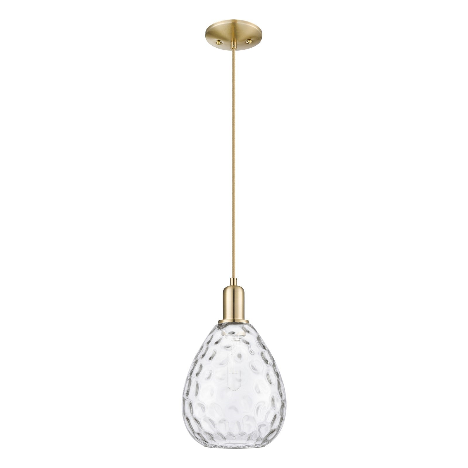 Innovations Waverly 8in 1-Light Mini Pendant | Industrial Champagne Bronze Steel and Clear Glass | Kitchen Island & Dining Room | 8 | Model 716-1P-CB-G372