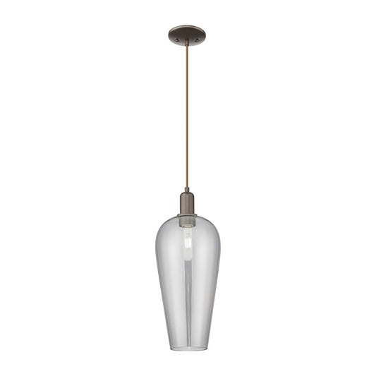 Innovations Chelsea 1Lt 8" Cord Mini Pendant, OB/Smoke - 716-1P-OB-G456-8SM