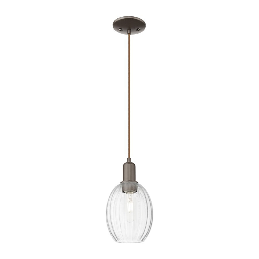 Innovations Preston 1Lt 6" Bell Cord Mini Pendant, OB/Clear - 716-1P-OB-G459-6CL
