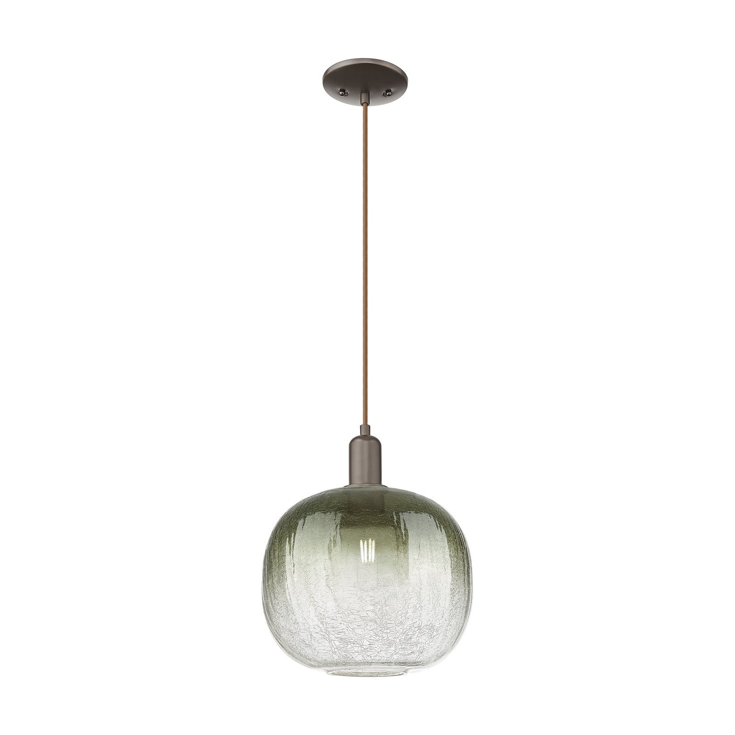 Innovations Brookhaven Sphere 10.5in 1-Light Mini Pendant | Industrial Oil Rubbed Bronze and Slate Glass | Kitchen Island & | Model 716-1P-OB-G481-10SL