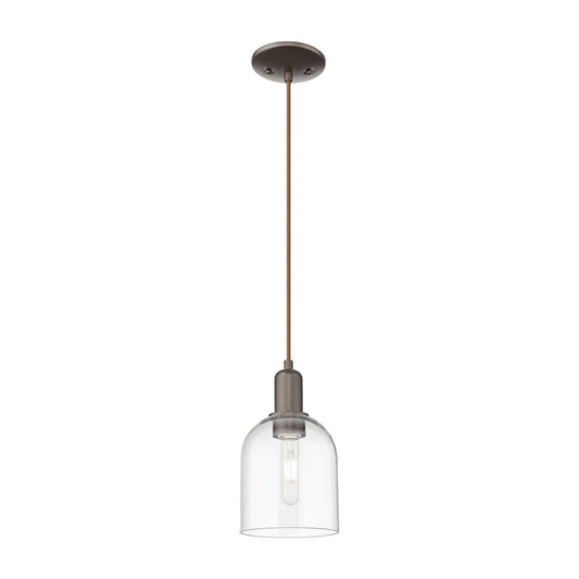 Innovations Bella 6in 1-Light Mini Pendant | Industrial Oil Rubbed Bronze and Clear Glass | Kitchen Island & Dining Room | 5.5 | Model 716-1P-OB-G558-6CL