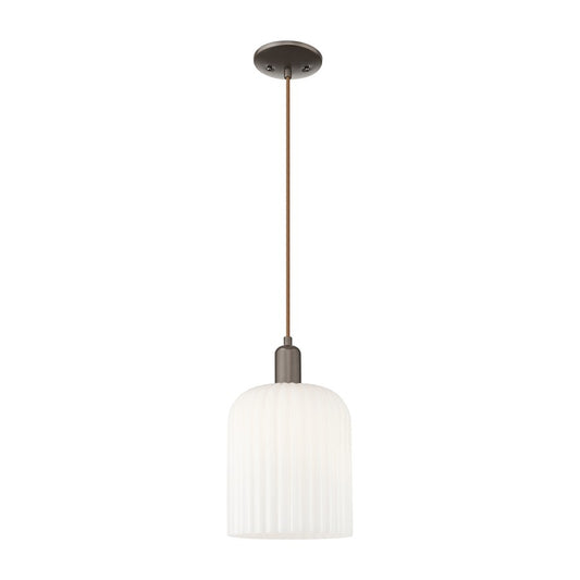 Innovations Bridal Veil 1Lt 8" Cord Mini Pendant, OB/GW - 716-1P-OB-G559-8GWH