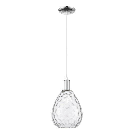 Innovations Waverly 8in 1-Light Mini Pendant | Industrial Polished Chrome and Clear Glass | Kitchen Island & Dining Room | 8 x 8 x | Model 716-1P-PC-G372