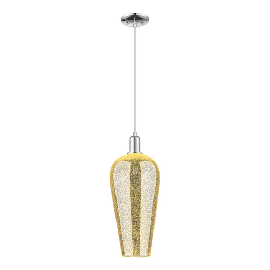 Innovations Chelsea 8in 1-Light Mini Pendant | Industrial Polished Chrome and Mercury Glass | Kitchen Island & Dining Room | 8 | Model 716-1P-PC-G456-8ME