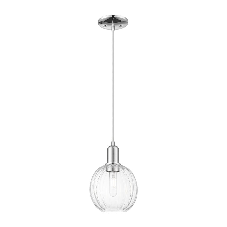 Innovations Preston 1Lt 7" Globe Cord Mini Pendant, CH/CL - 716-1P-PC-G458-7CL