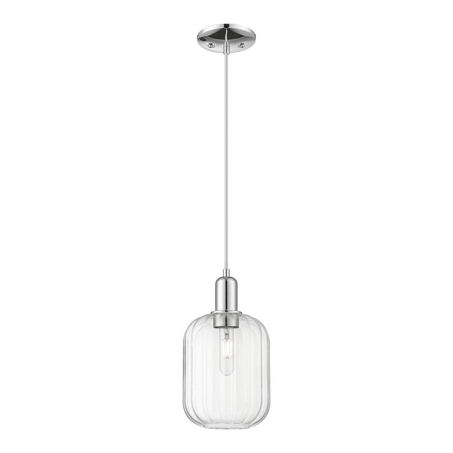 Innovations Preston 1Lt 7" Jar Cord Mini Pendant, CH/CL Jar - 716-1P-PC-G460-7CL