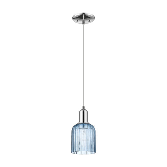 Innovations Bridal Veil 1Lt 5" Cord Mini Pendant, Chrome/BL - 716-1P-PC-G559-5BL