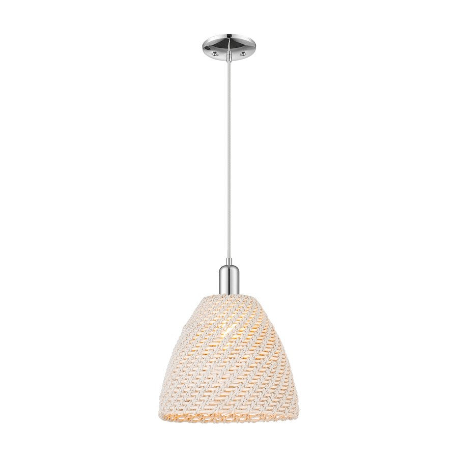 Innovations NB Dome 1Lt 12" Cord Mini Pendant, CH/NF - 716-1P-PC-NBD-12-NAT