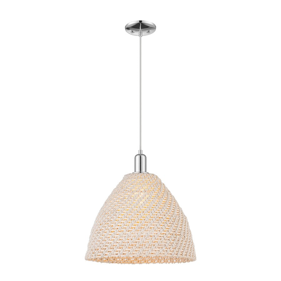 Innovations NB Dome 1Lt 16" Cord Mini Pendant, CH/NF - 716-1P-PC-NBD-16-NAT