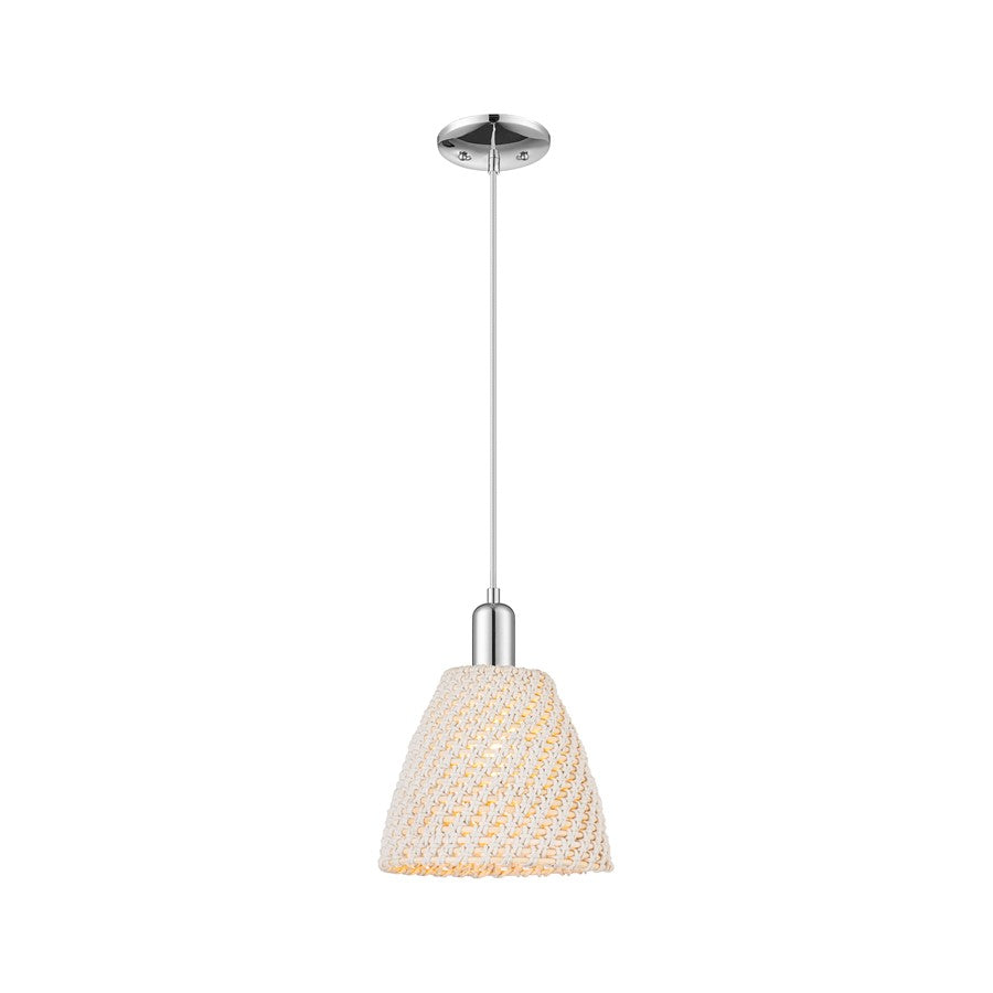 Innovations NB Dome 1Lt 9" Cord Mini Pendant, CH/NF - 716-1P-PC-NBD-9-NAT