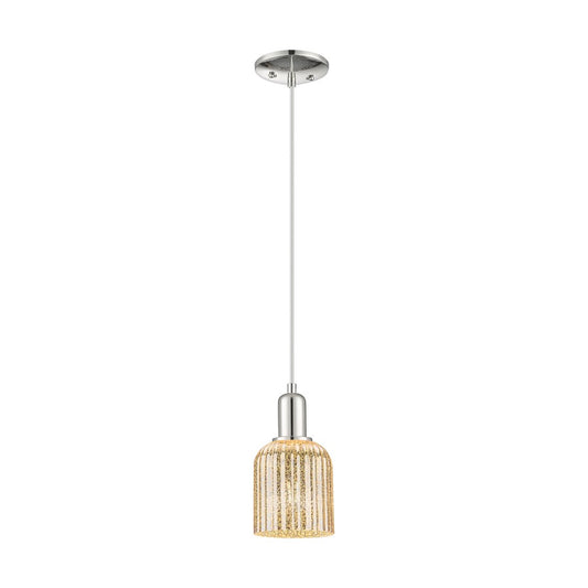 Innovations Bridal Veil 1Lt 5" Cord Mini Pendant, PN/MC - 716-1P-PN-G559-5ME