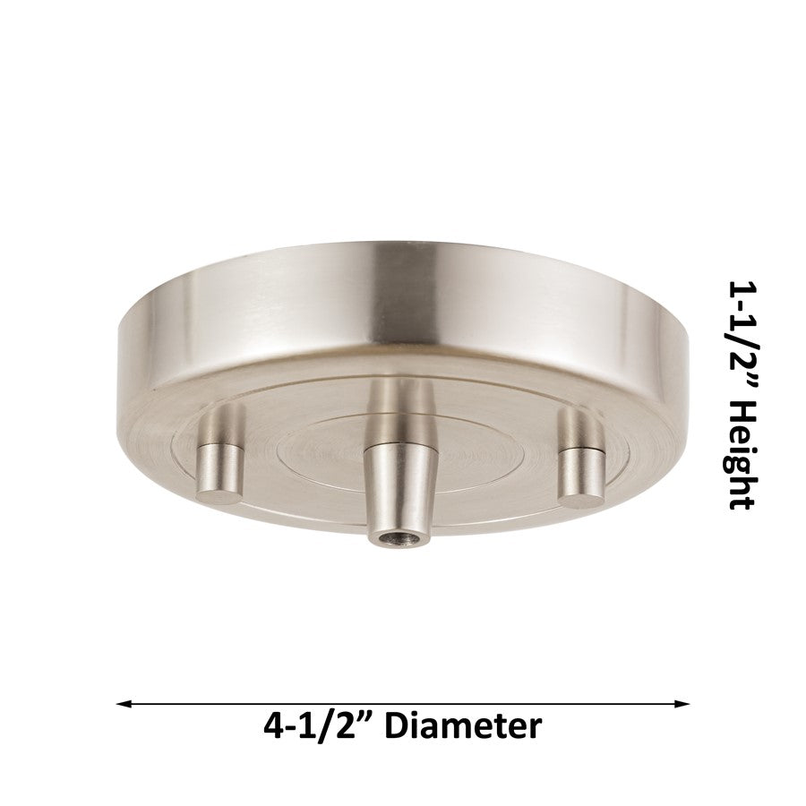 Innovations NB Dome 1Lt Cord Mini Pendant/16" Polished Nickel/NF