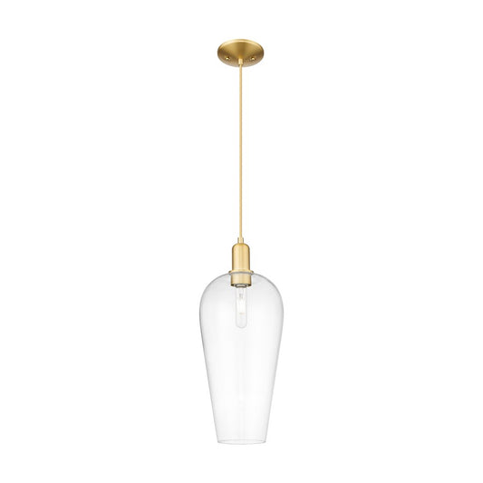 Innovations Chelsea 1Lt 8" Cord Mini Pendant, Gold/Clear - 716-1P-SG-G456-8CL
