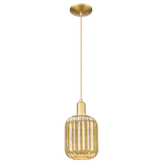 Innovations Preston 1Lt 7" Jar Cord Mini Pendant, GD/MC Jar - 716-1P-SG-G460-7ME