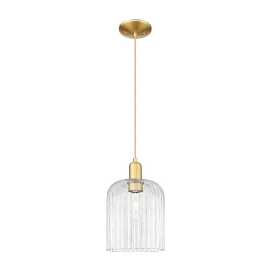 Innovations Bridal Veil 1Lt 8" Cord Mini Pendant, GD/Clear - 716-1P-SG-G559-8CL