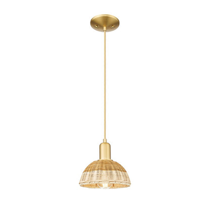 Innovations NB Dome 1Lt 8" Cord Mini Pendant/GD/NF - 716-1P-SG-NBD2-75-NAT