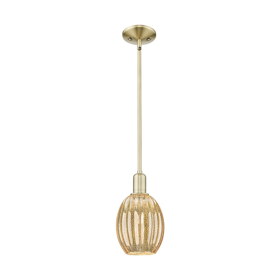 Innovations Preston 1Lt 6" Bell Stem Mini Pendant, AB/MC - 716-1S-AB-G459-6ME