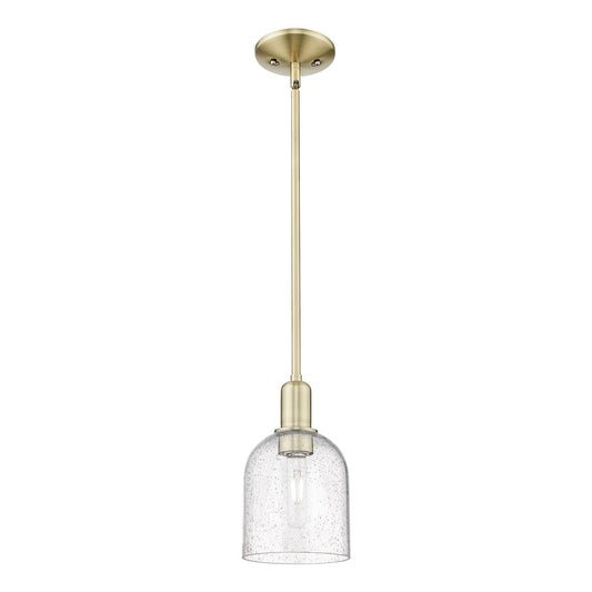 Innovations Bella 6in 1-Light Mini Pendant | Industrial Antique Brass and Seedy Glass | Kitchen Island & Dining Room | 5.5 x | Model 716-1S-AB-G558-6SDY