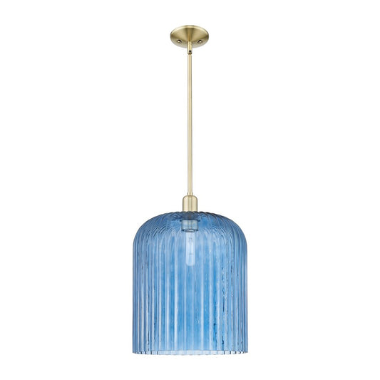 Innovations Bridal Veil 1Lt 12" Stem Mini Pendant, AB/Blue - 716-1S-AB-G559-12BL