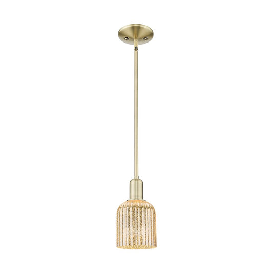 Innovations Bridal Veil 1Lt 5" Stem Mini Pendant, AB/MC - 716-1S-AB-G559-5ME