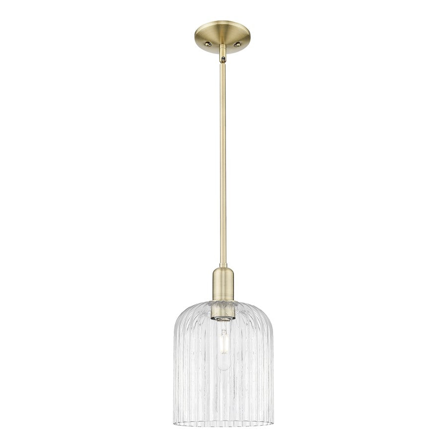Innovations Bridal Veil 1Lt 8" Stem Mini Pendant, AB/Clear - 716-1S-AB-G559-8CL