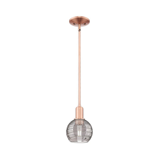 Innovations Athens DS 1Lt 6" Stem Mini Pendant, CP/SDS - 716-1S-AC-G1213-6SM