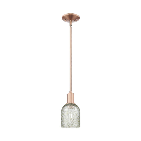 Innovations Caledonia 5in 1-Light Mini Pendant | Industrial Antique Copper Steel and Mica Glass | Kitchen Island & Dining Room | 5 | Model 716-1S-AC-G259