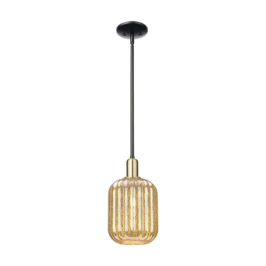 Innovations Preston 1Lt 7" Jar Stem Mini Pendant, BKBS/MC - 716-1S-BAB-G460-7ME