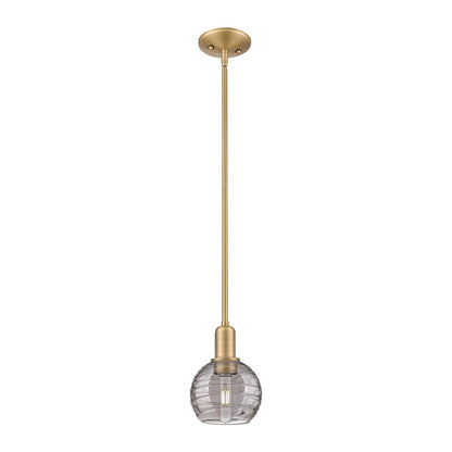 Innovations Athens DS 1Lt 6" Stem Mini Pendant, BB/SDS - 716-1S-BB-G1213-6SM